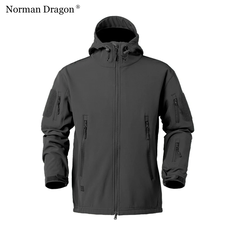 Shark Skin Softshell V5 Военная тактическая куртка непромокаемая мужская с капюшоном