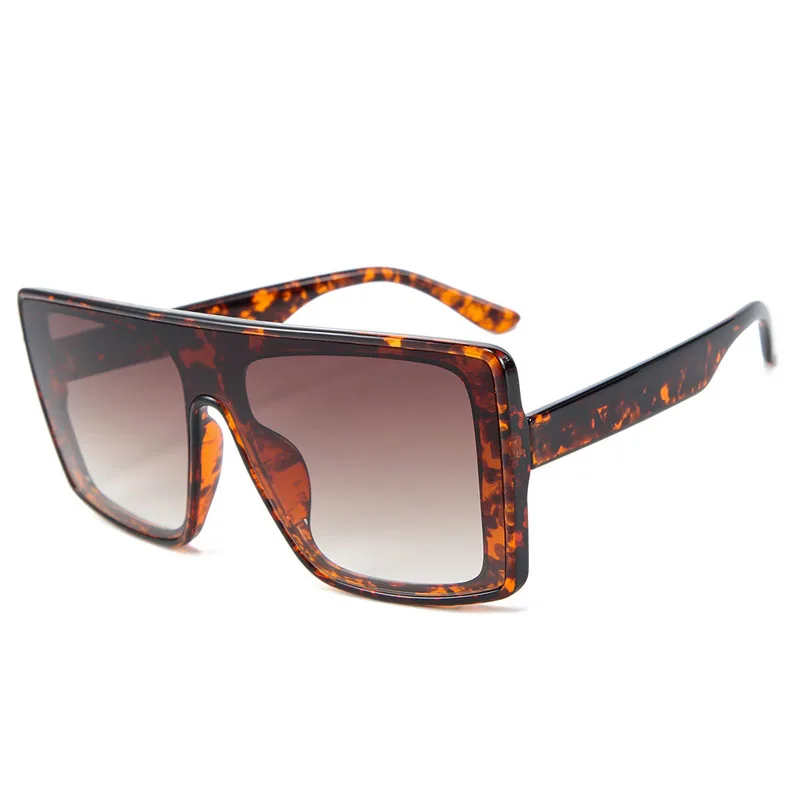 

2019 Vintage Oversize Sunglasses Women Onepiece Square Eyeglasses for Men Outdoor Club UV400 Frame Shades Oculos Gafas 2121DF
