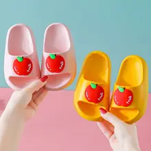 

2021 Fruit Sandals Girls' Child Shoe Kid Shoes Children's Summer Soft Bottom Non-slip Indoor Bath Slippers Kids House Slippers