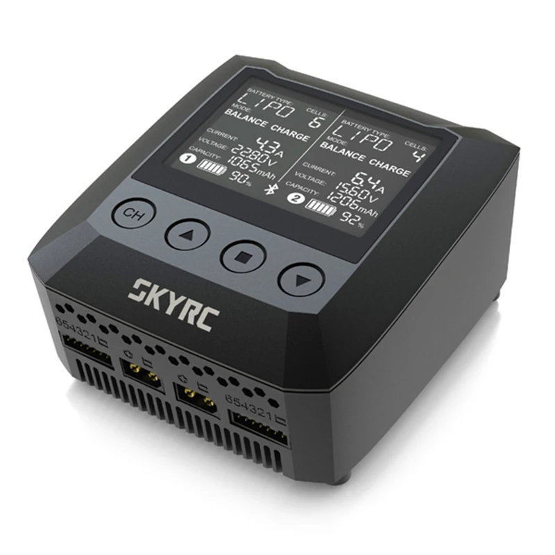 SKYRC B6 DUO 2X100 Вт 15A AC bluetooth Смарт зарядное устройство Dis зарядное устройство Поддержка Sky зарядное устройство приложение для радиоуправляемых моделей Дрон