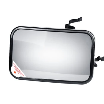 

Baby Rear View Mirror Adjustable Belt Child Kids Car Safety Headrest Monitor Infant Rear Convex Mirror