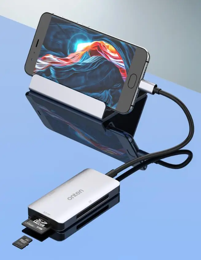 2 порта USB 3,0 концентратор конвертер адаптер Мульти usb тип-c к CF/TF/SD кард-ридер смарт-карт памяти для ПК Windows XP Mac