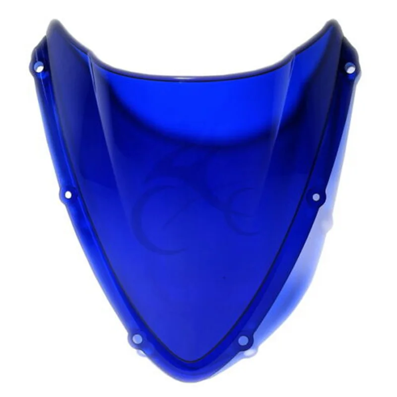 Мотоцикл двойной пузырь лобовое стекло для Сузуки GSXR600 GSXR 750 2008-2010 09 10 - Цвет: blue