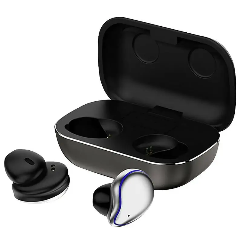 Серебристый SE9 TWS беспроводные наушники Bluetooth 5,0 HiFi стерео гарнитура с сенсорным управлением CVC8.0 шумоподавление наушники - Цвет: Серебристый