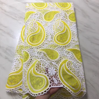 

Nigerian Lace Fabric 2020 High Quality Embroidered Cord Lace Fabric French African Stones Material Cord Lace Fabric PL29311