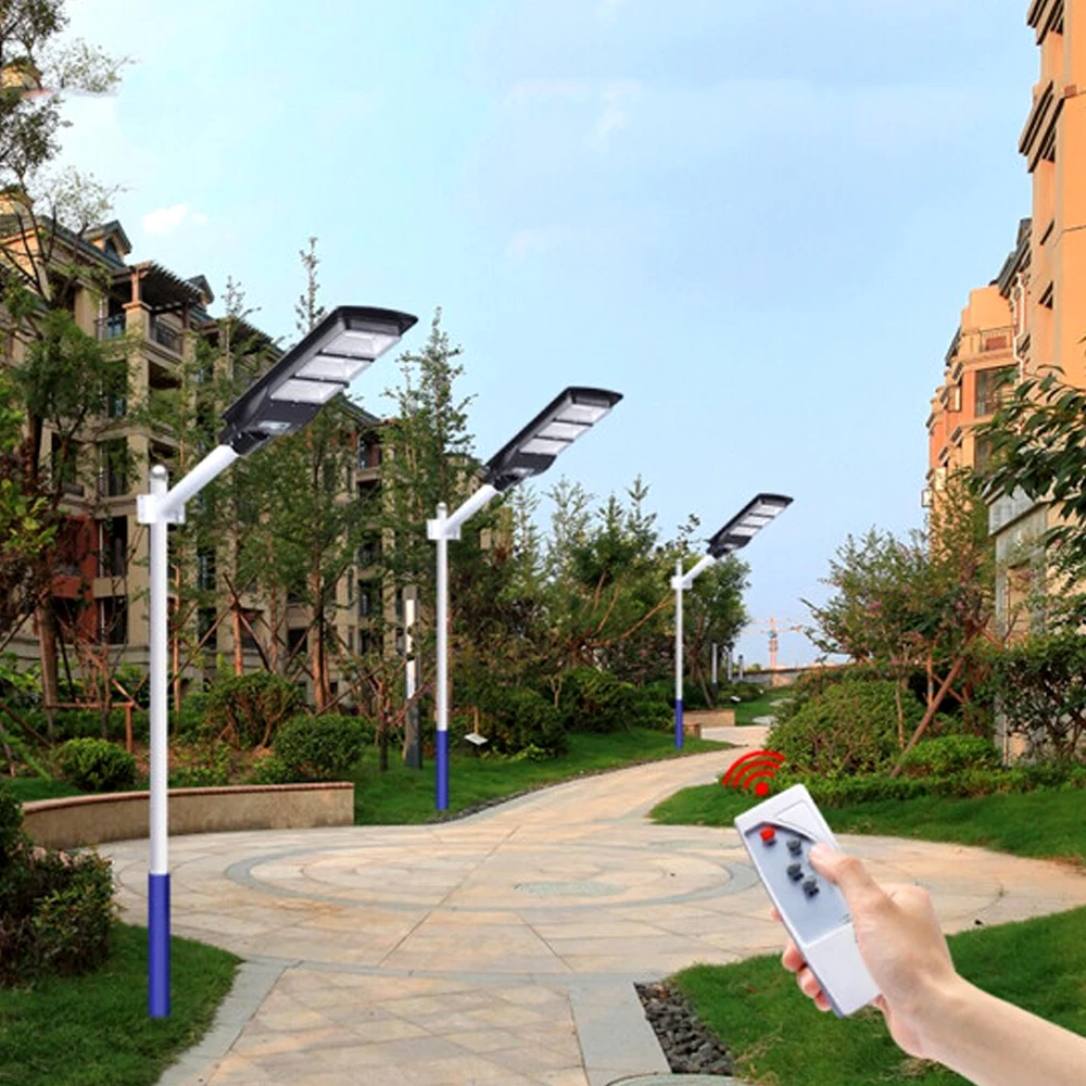30W/60W/90W LED Solar Street Lamp Radar Induction PIR Motion Sensor Outdoor IP67 Waterproof Solar Lamp for Wall Garden Walkway