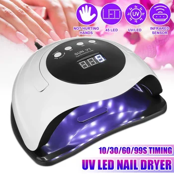 

LED Nail Lamp For Manicure Nail Dryer Machine UV Lamp For Curing UV Gel Nail With Motion Sensing For Gel Varnish Manicure Tools