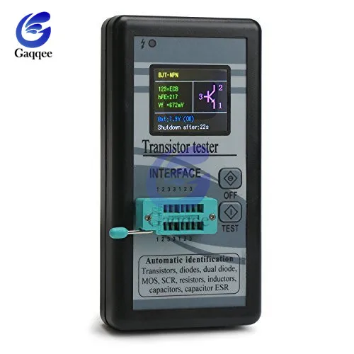 Blcka grey Многоцелевой M328 Транзистор тестер 128*160 Диод тиристорный емкость резистор индуктивность MOSFET ESR метр 1,8 ''ЖК-цифровой - Цвет: Blcka grey