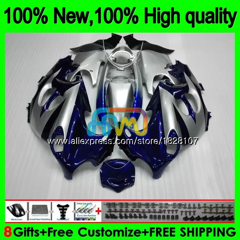 Средства ухода за кожей для SUZUKI KATANA GSXF 750 600 GSXF600 03 04 05 06 07 34BS. 70 GSX600F, синего и серебряного цвета GSXF750 2003 2004 2005 2006 2007 обтекатель
