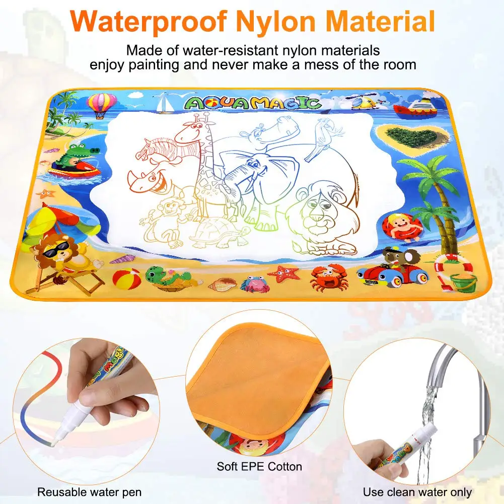 Водный коврик для рисования большой акваволшебный игрушка обучения подарки