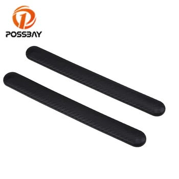 

POSSBAY 2Pcs Car Rubber Bumper Corner Protector Door Guard Car Anti-Scratch Bumper Guard Protector Strip Auto Door Molding Trims
