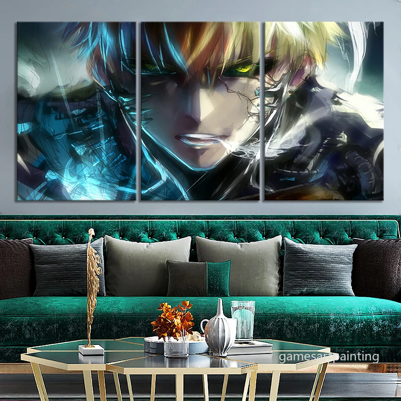 HD Anime Wall Paintings One Punch Man Genos Cartoon Anime Poster Canvas  Paintings Wall Art Home Decor|Vẽ Tranh & Thư Pháp| - AliExpress