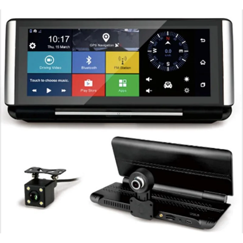 1080P HD 4G Wifi Автомобильный видеорегистратор камера Android 5,1 gps навигация ADAS удаленный монитор видеокамера двойной Лен видеорегистратор
