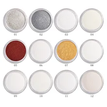 Набор для маникюра с гальваническим покрытием волшебный порошок с зеркальным эффектом Барби 12-Цвет прозрачная коробка лазерный клей фототерапии волшебное зеркало Пластик