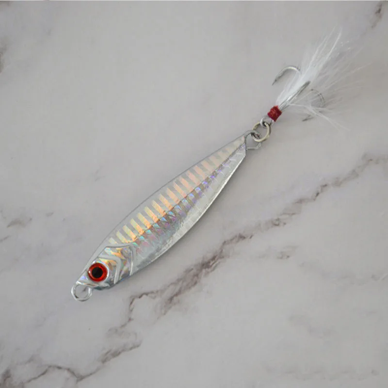 lure-4 Драгер литого металла джиговая блесна 5/10/15/20/24/30g берег литья крючковый лов, ведущая рыбу морской окунь рыболовные приманки искусственные приманки рыболовные снасти - Цвет: lure-4