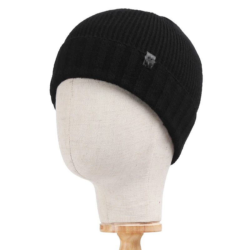 Модные мужские шапочки Skullies зимние трикотажные изделия мешковатые шапки для женщин простые теплые мужские береты-кепки утолщенная шапка-маска