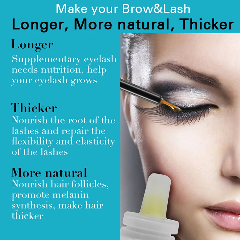 1Pc Chinese Medicine Ingredient Mild Eyelash Growth Pure Maintenance Eyelashes Enhancer Liquid Lengthening Lash Tool TSLM2