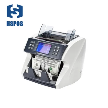 شراءوهمية للكشف عن المال الأوراق النقدية الذكية التجارية آلة العد شاشة LCD الأمامية ماكينة عد النقود HS-770