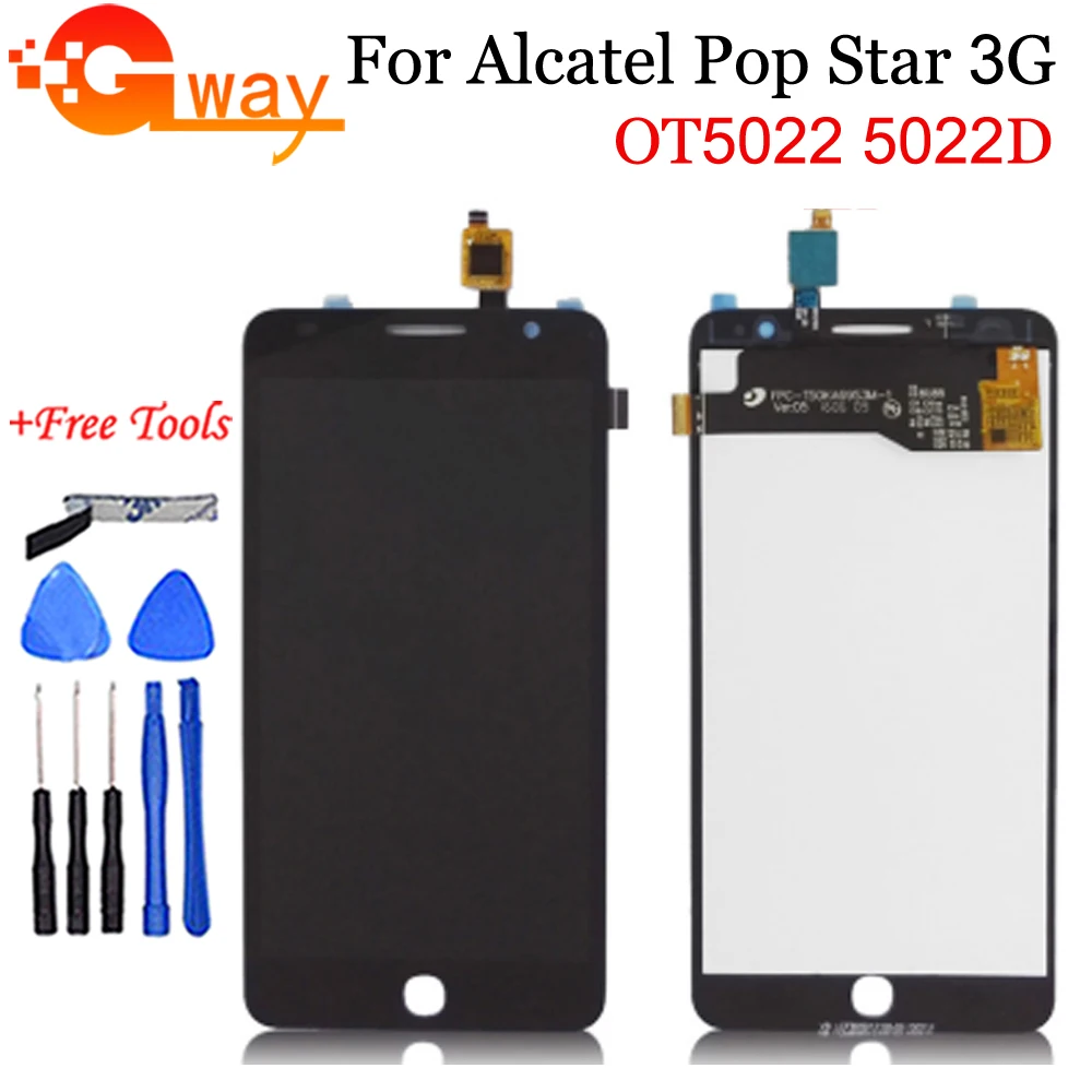 Для Alcatel One Touch Pop Star 3G OT5022 OT 5022 5022X 5022D ЖК дисплей сенсорный экран панель дигитайзер