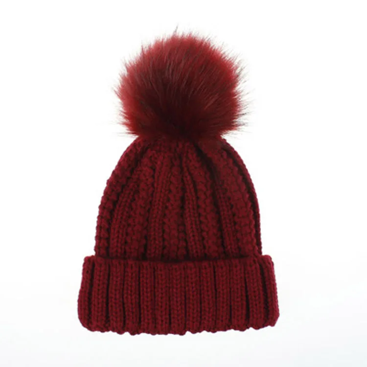 C3 DRESSUUP модная женская зимняя шапка с помпонами Skullies Beanies зимняя Модная вязаная шапочка из хлопка очаровательные женские Мягкие Шапки - Цвет: C3
