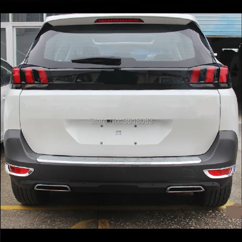 Для peugeot 5008 ABS хромированный задний противотуманный светильник Защитная крышка Рамка отделка Стайлинг Внешние декоративные аксессуары