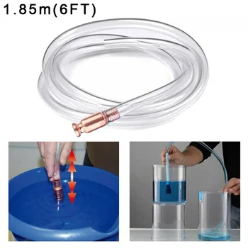 

Gas Siphon Pump Fuel Gasoline Water Shaker Safety Self Priming 185cm Hose Priming Hose Pipe Flexible Plumbing Pipe