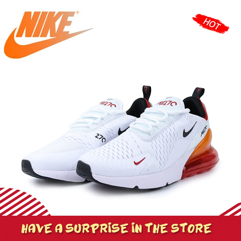 Оригинальный Nike Оригинальные кроссовки Air Max 270 Для мужчин Мужская обувь для бега уличные дышащие кеды спортивные дизайнерские Новое