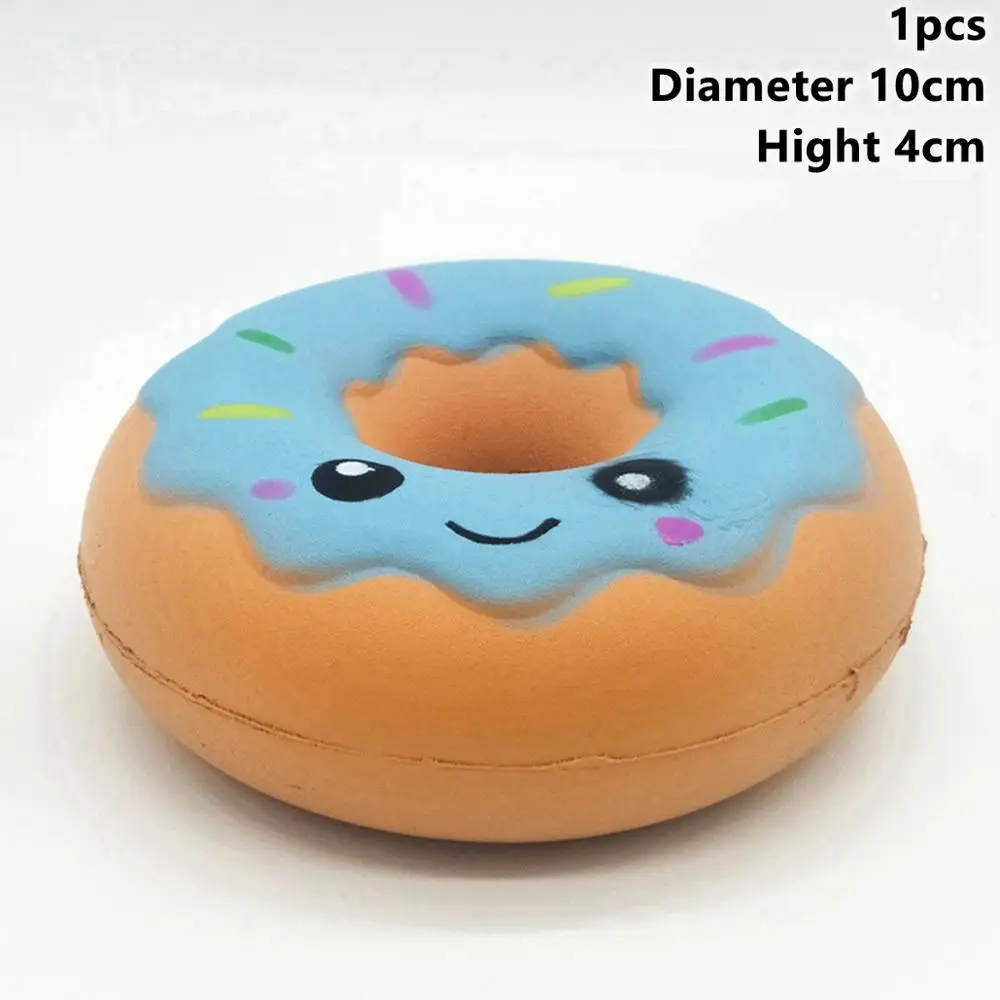 Donut Squishy 2 Taoup 10 шт. кремообразные изделия из смолы для украшения пончиков вечерние принадлежности для вечеринок на день рождения детский Декор для душа DIY ремесла для телефона - Цвет: Donut Squishy 2