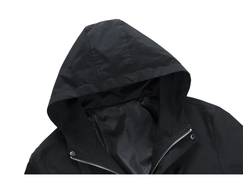 Мужская куртка-бомбер, тонкая куртка с капюшоном и длинными рукавами, ветровка на молнии, мужская куртка, брендовая одежда