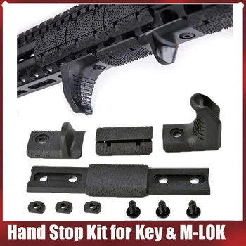 

airsoft Tactical M-LOK Hand Stop Kit For KeyMod M LOK Attachment System m-lok handguard 4 Pcs/set Acessories MP02057