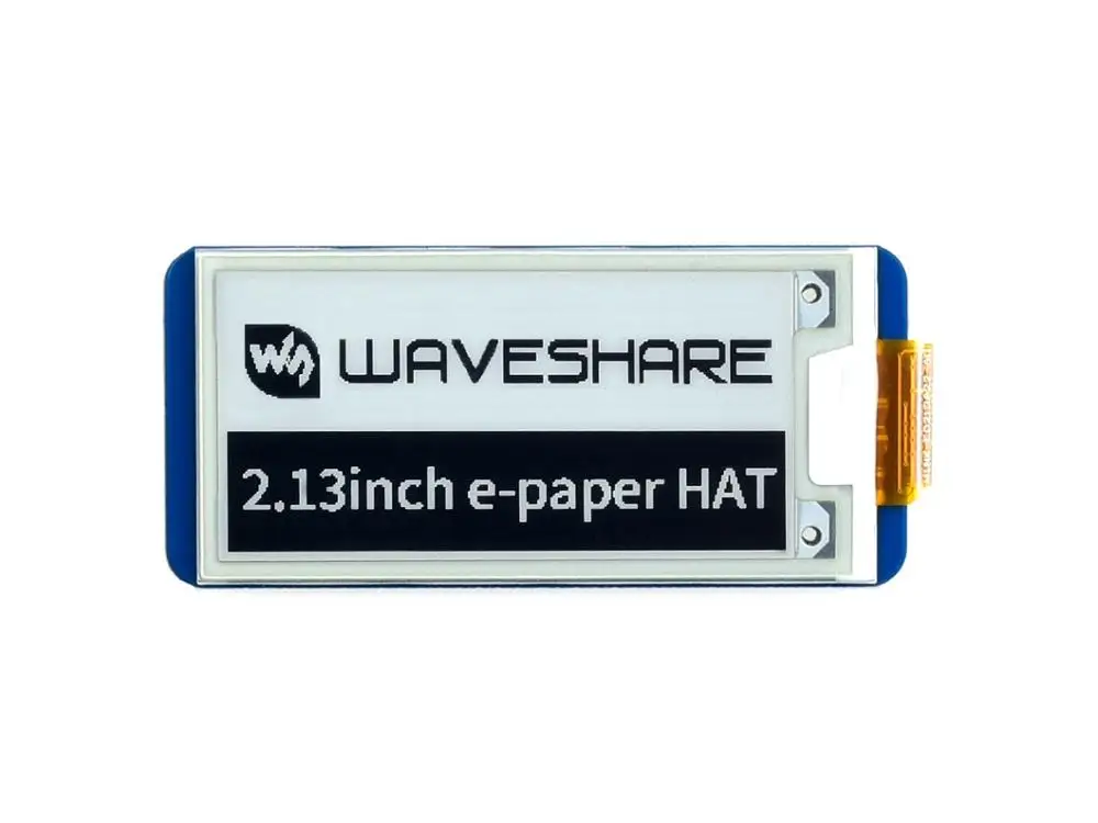 Waveshare 2,13 ''e-paper HAT, 250x122, 2,13 дюймовый E-Ink дисплей для RaspberryPi 2B/3B/Zero W, цвет: черный, белый, частичное обновление