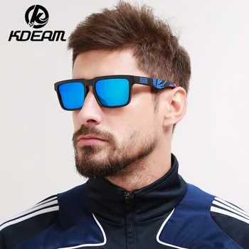 

KDEAM Durable Lightweight Polarized Sunglasses All-fit Size Sun Glasses Men Coating Lens Minimize Glare Hard Case Included Style