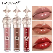 

HANDAIYAN Little Star Stick Lip Gloss Water Resistant Lipstick for Glossy Lip Tint Moisturizing Lasting Mirror Lip Glaze