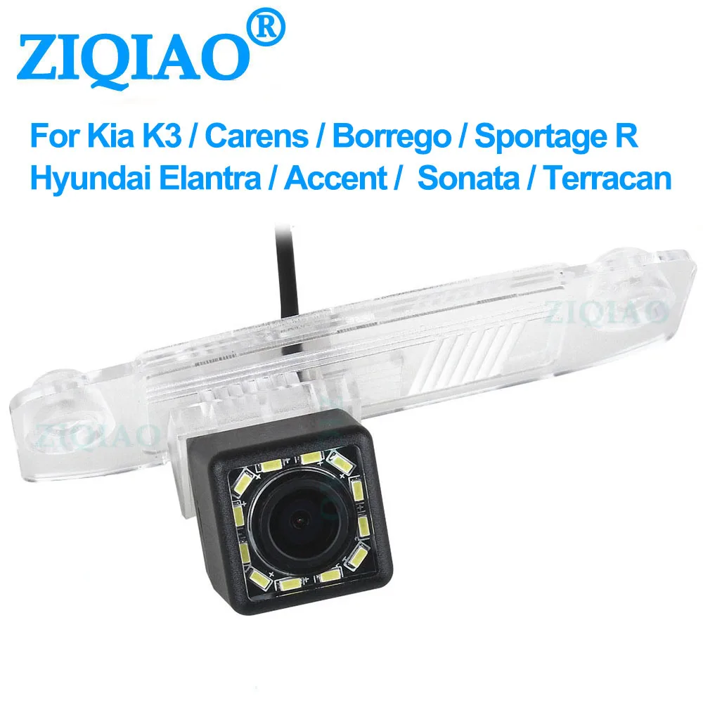 

ZIQIAO for Hyundai Elantra Sonata 8 Tucson Kia K3 Forte Ceed Rondo Right Side License Plate Lights Car Rear View Camera HS100