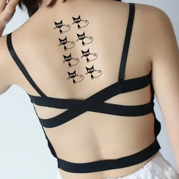 

Tattoo Sticker English Cat Pentagram Diamond Harajuku Personality Cute Tattoo Sticker For Men And Women