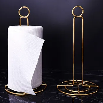 

Metal Vertical Stand Roll Paper Stand Holder Kitchen Diversified Paper Towel Toilet Tissue Holder Household Kitchen Tool#G7