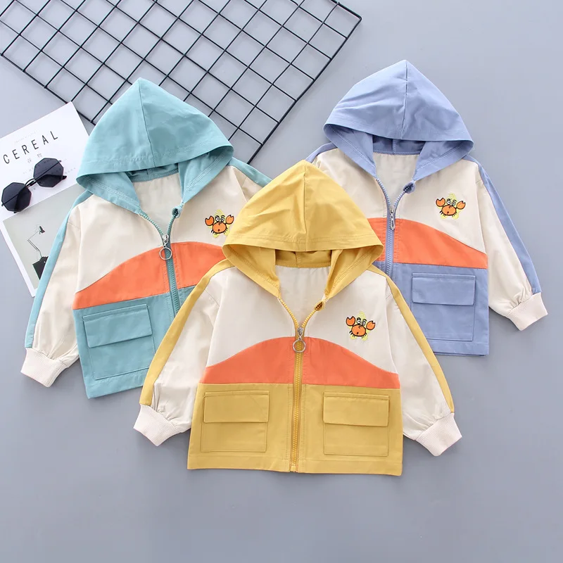 

2020 Infants Child Spring And Autumn Korean-style Scorpio Joint Hooded Jacket BOY'S Singe Jacket Tops