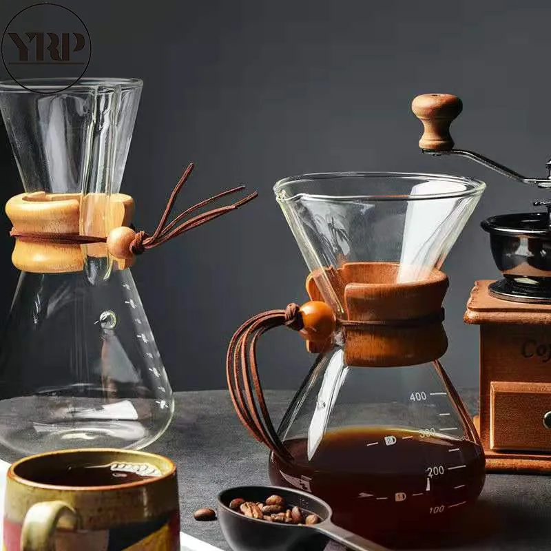 YRP V60stainless стали фильтр для напитков емкость для совместного использования Кофе бариста классическое Стекло эспрессо кофеварка кухонный дозатор