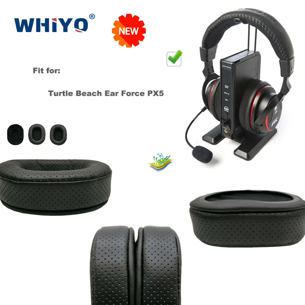 Nuovo Aggiornamento Cuscinetti Auricolari Di Ricambio Per Turtle Beach Ear Force Px5 Cuffie Cuscino In Pelle Paraorecchie In Velluto Manicotto Auricol