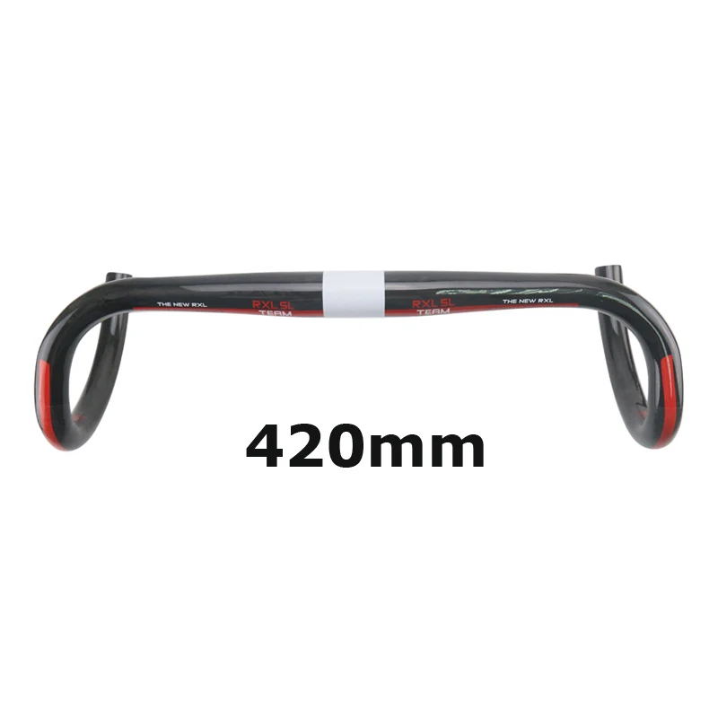Red glossy 420mm RXL SL рули для велосипеда Сверхлегкий UD матовый Руль Велоспорт велосипед Ручка Бент баров 380/400/420/440 из углеродного волокна, шоссейный руль - Цвет: Red glossy 420mm