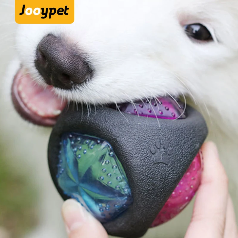 JOOYPET мяч для лечения собак IQ интерактивный жевательный игрушечный эластичный