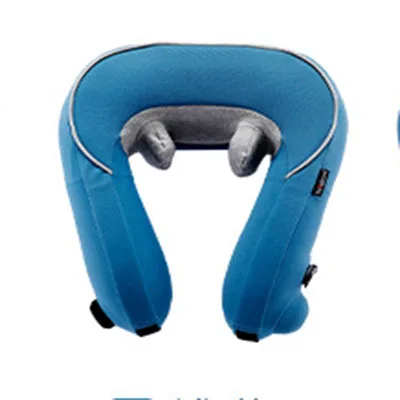 Электрический многофункциональный шейный массажер для домашнего моделирования, разминающая Массажная подушка для тела, нагревательный массажный инструмент - Цвет: Lake Blue