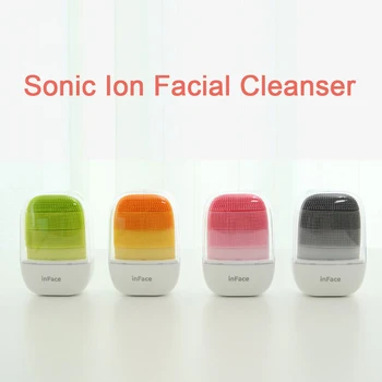 

Sonic Electric Deep Facial Cleaning Brush Face Washing IPX7 Waterproof Silicone Face Cleaning Devices Skin Care Massage Brush