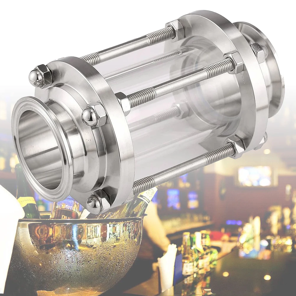 Sanitary Fitting 360 Degree Sight Glass Anti-Corrosion Multipurpose Easy Install Polishing Flow Stainless Steel Tri Clamp Clover