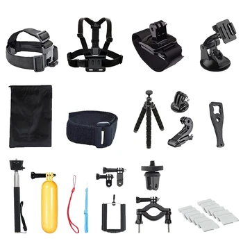 

29pc Chest Strap Mount Belt for Gopro Hero Action Camera Chest Mount Harness for GoPro SJCAM SJ4000 Sport Cam Fix Accessories