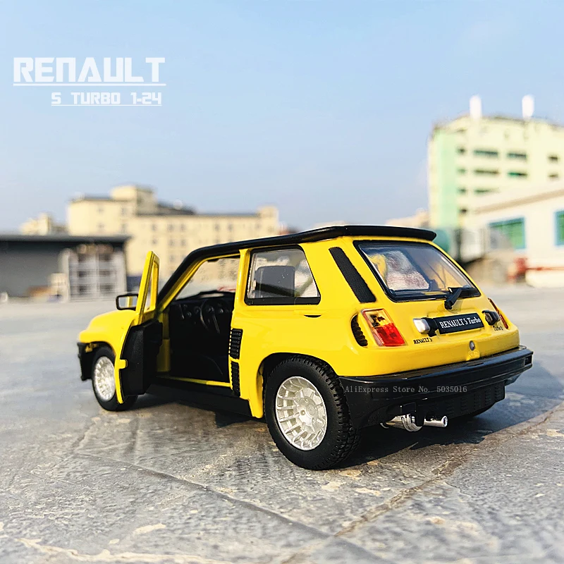 Details about   Bburago Renault 5 Turbo Yellow 1:24 Scale diecast Model Car New In Box Free POST