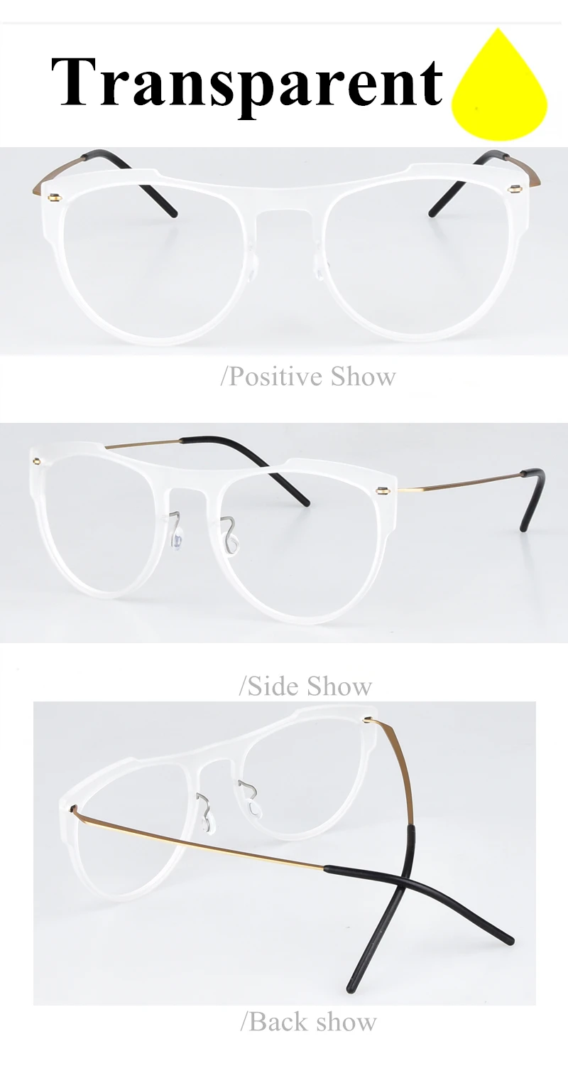 Брендовые дизайнерские легкие титановые очки TR90, круглые очки для мужчин и женщин, прозрачные круглые оптические очки, прозрачная оправа