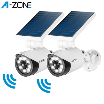 

A-ZONE Solar LED Light Dummy Security Camera PIR Motion Sensor Light Wireless Waterproof Outdoor Imitation Surveillance Camera