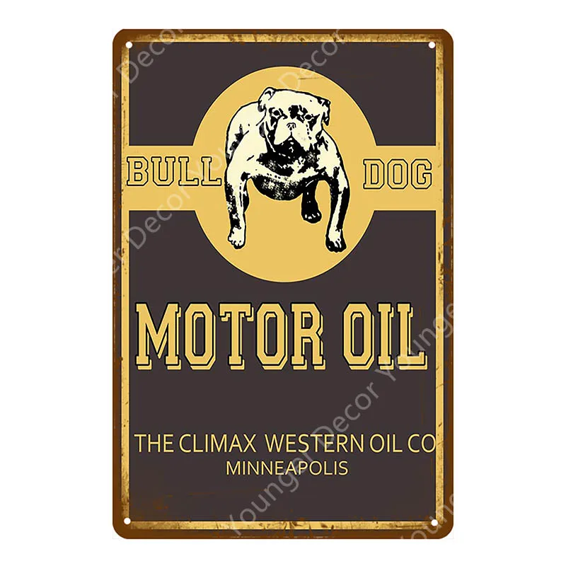 Mopar BP Bull Dog RPM двигатель масла Оловянная вывеска автомобилей грузовиков мотоциклов металлическая табличка Бар Паб гараж АЗС Настенный декор шин плакат