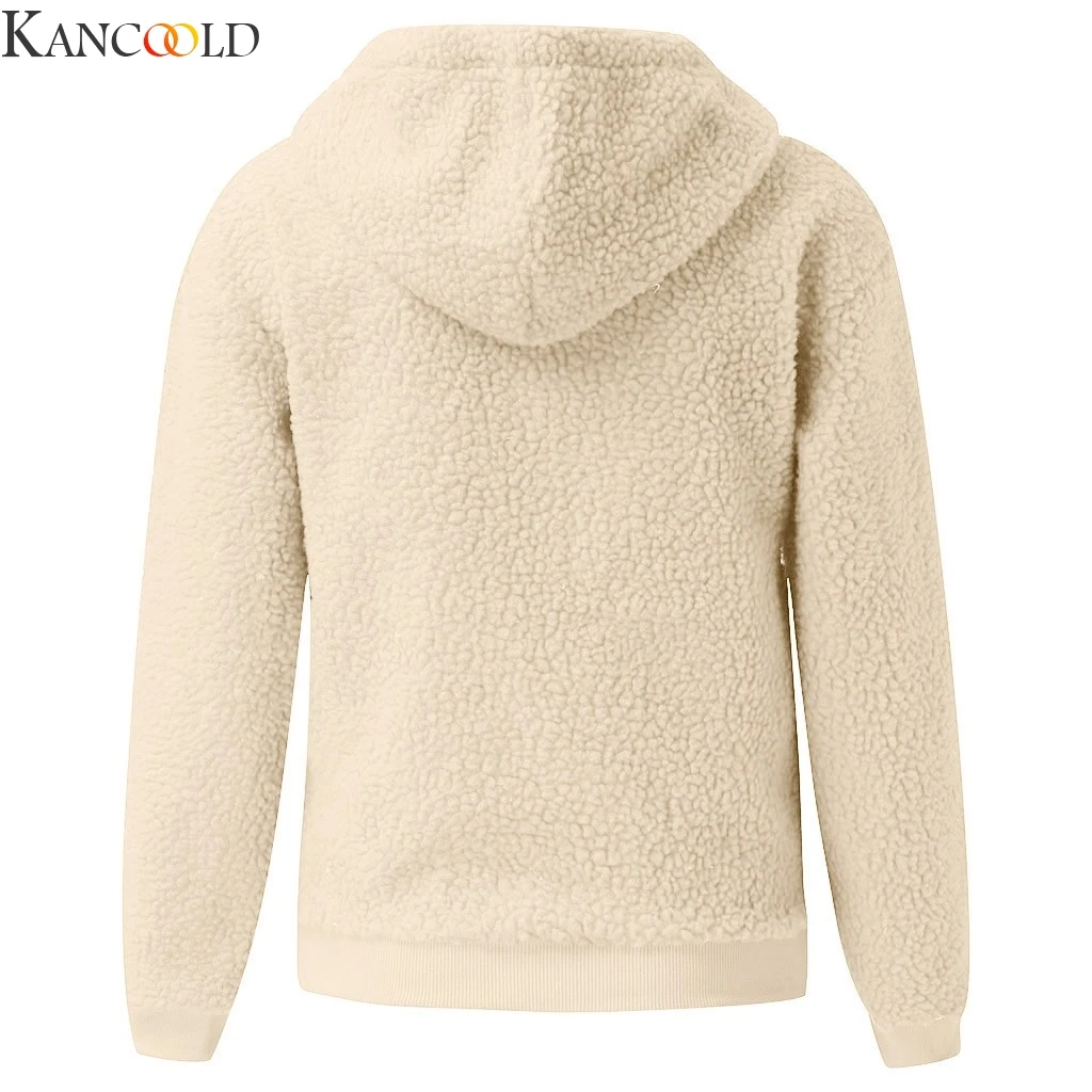 KANCOOLD, женская мода, длинный рукав, флис, толстовка с капюшоном, Свободный пуловер, толстовка, Уличная Повседневная одежда, Новая мода